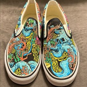 Vans Ocean-Themed Slip-On Sneakers